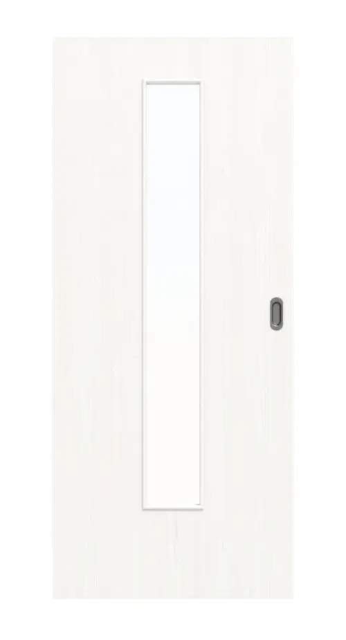 Widok z przodu biel pino LA 24 Basic Durat drzwi przesuwne - Huga