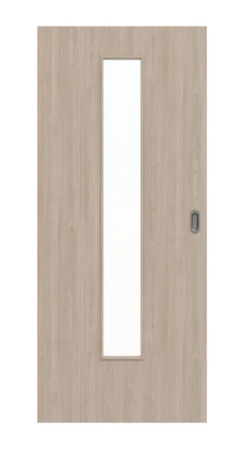 Zdjęcie z przodu dąb szary LA 24 Basic Durat drzwi przesuwne - Huga