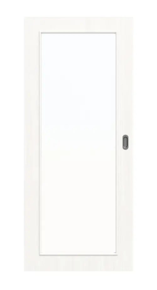 Widok z przodu: biel pino LA 27 Basic Durat drzwi przesuwne - Huga