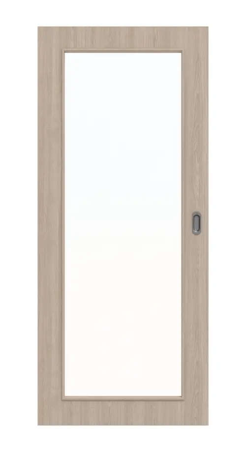 Zdjęcie z przodu dąb szary LA 27 Basic Durat drzwi przesuwne - Huga