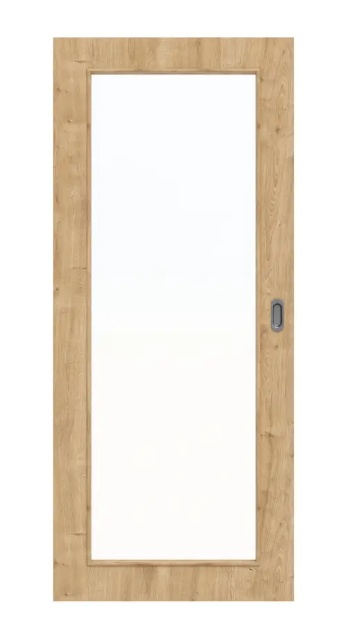 Widok z przodu dąb sękaty LA 27 Basic Durat drzwi przesuwne - Huga
