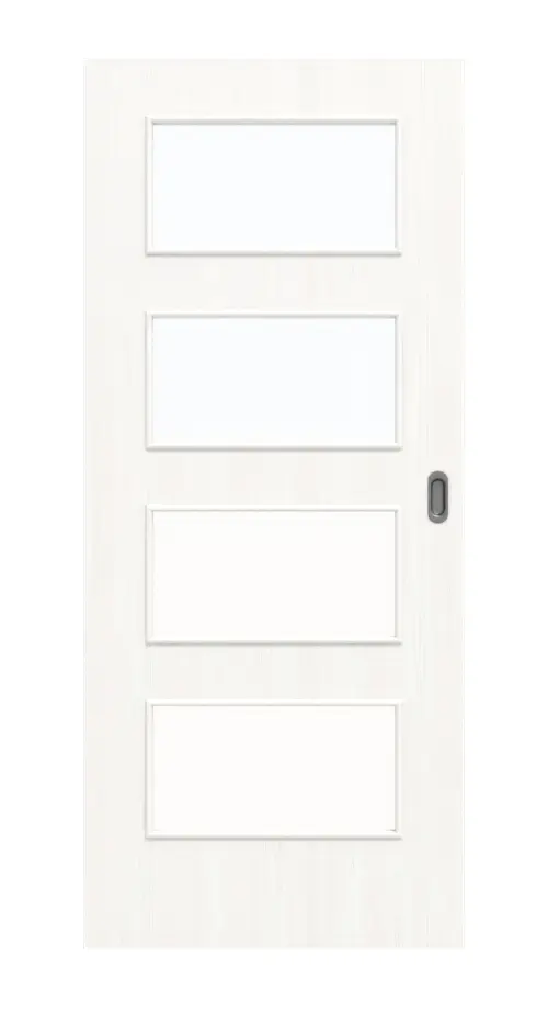 Zdjęcie z przodu biel pino LA 9 Basic Durat drzwi przesuwne - Huga