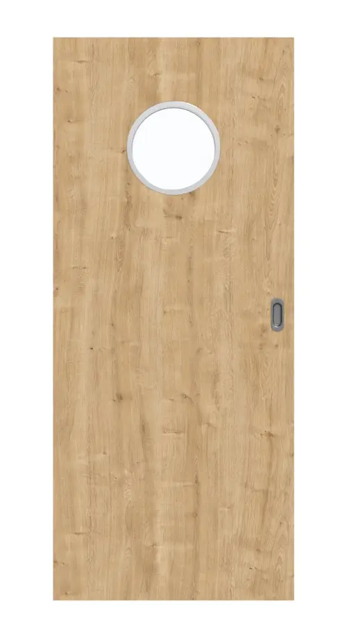 Widok z przodu drzwi przesuwnych dąb sękaty LA bulaj Basic Durat - Huga
