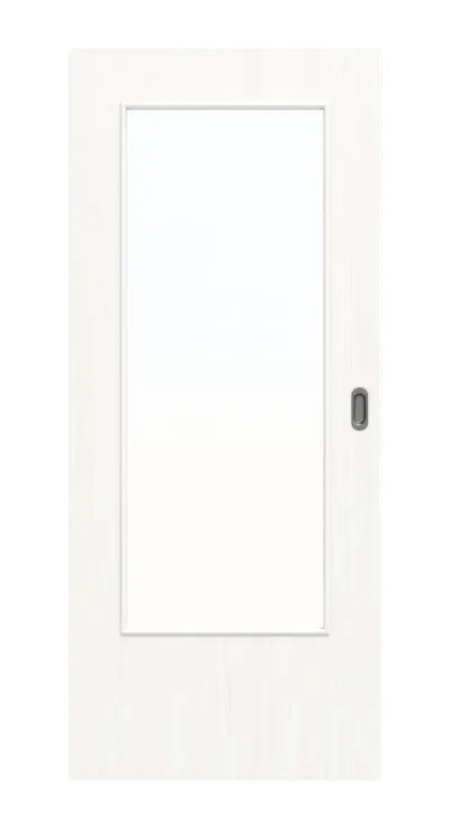 Zdjęcie od frontu biel pino DIN-LA Basic Durat drzwi przesuwne - Huga