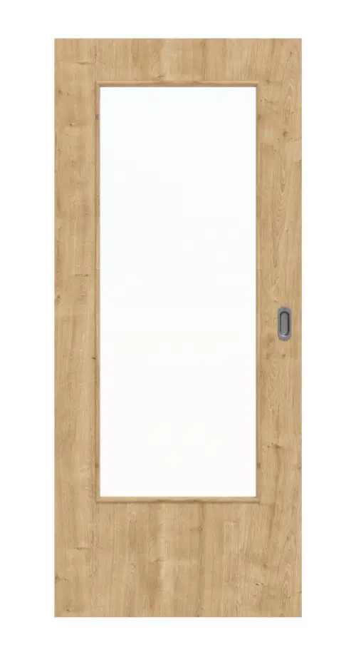 Zdjęcie frontowe dąb sękaty DIN-LA Basic Durat drzwi przesuwne - Huga