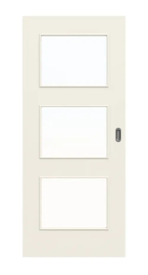 Widok od przodu: biały podobny do RAL 9010 LA 11 drzwi przesuwne lakierowane Basic - Huga