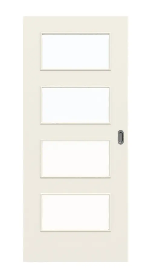 Widok z przodu: biały podobny do RAL 9010 LA 9 Basic lakier drzwi przesuwne - Huga