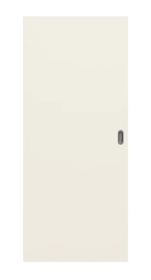 Zdjęcie frontowe drzwi przesuwnych Basic lakier biały podobny do RAL 9010 - Huga