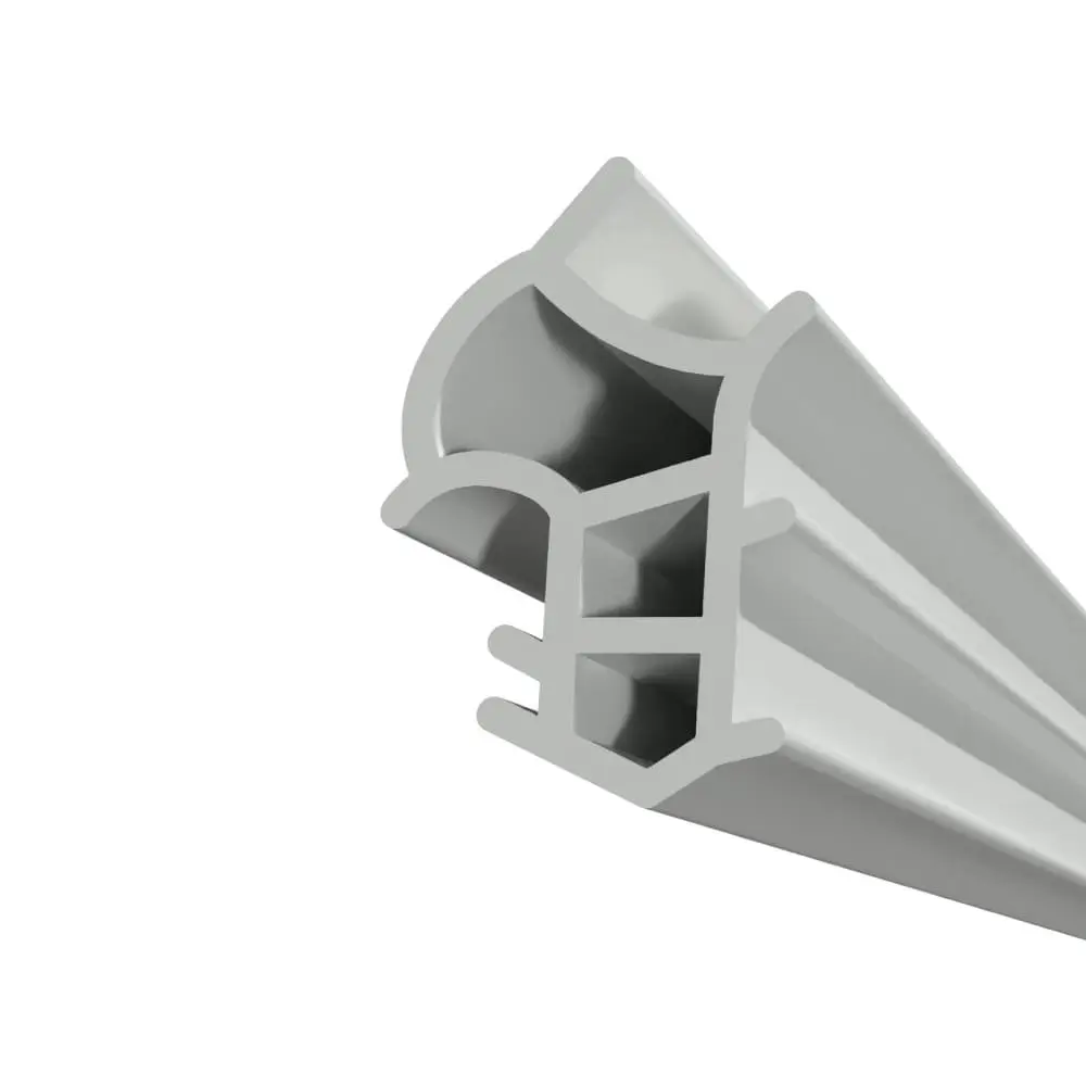 Widok frontowy uszczelki PVC HÖRMANN podwyższonej o 3 mm