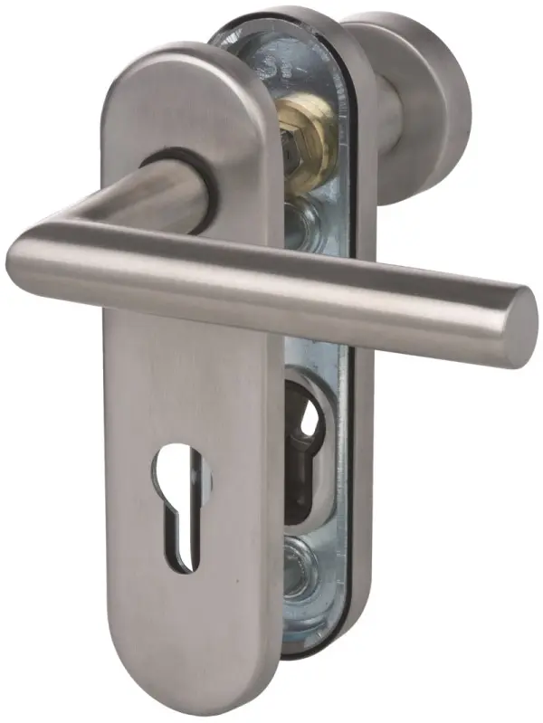 Sicura Ronny stal szlachetna krótka tarcza zamek z zabezpieczeniem przed zmianą- Südmetall