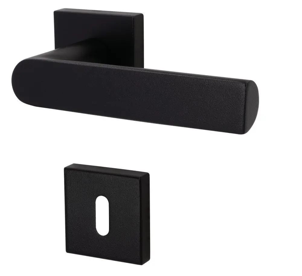 1. Zdjęcie marki SÜDMETALL klamka drzwiowa Korsika Quadro-R czarny matowy struktura Top Speed