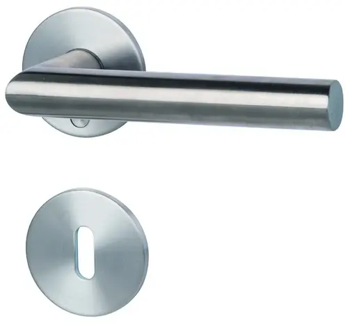 SÜDMETALL Zamek przeciwpożarowy Ronny II-R Stal szlachetna satynowana Mieszkanie