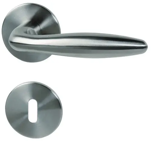 SÜDMETALL Zamek przeciwpożarowy Arena-R Stal szlachetna satynowana. Mieszkanie