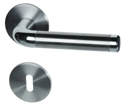 Sybille-R chrom/stal nierdzewna satynowana półzestaw jednostronny płaski - Südmetall