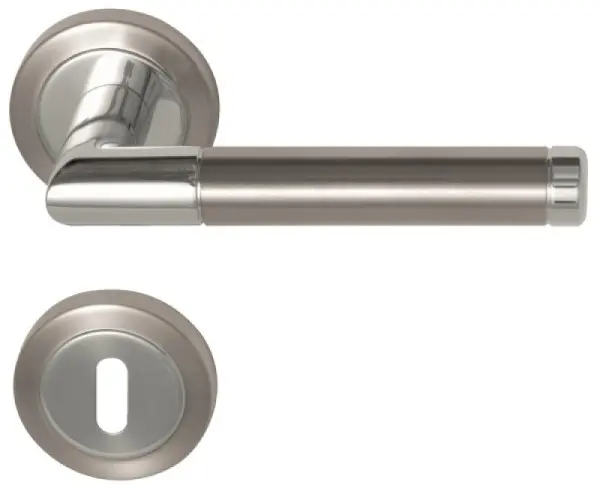 Royal-R chrom stal szlachetna okucie z okrągłymi rozetkami TopSpeed - Südmetall