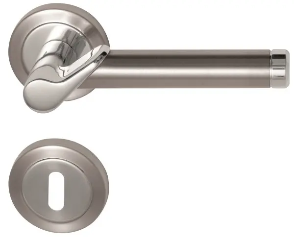 Elena-R chrom stal szlachetna zestaw do drzwi wejściowych do mieszkania Top Speed - Südmetall