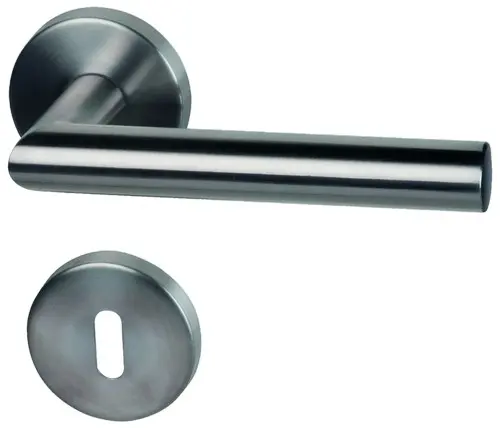 SÜDMETALL Okucia Ronny II-R Stal szlachetna satynowana TOP SPEED dla drzwi wejściowych do mieszkań