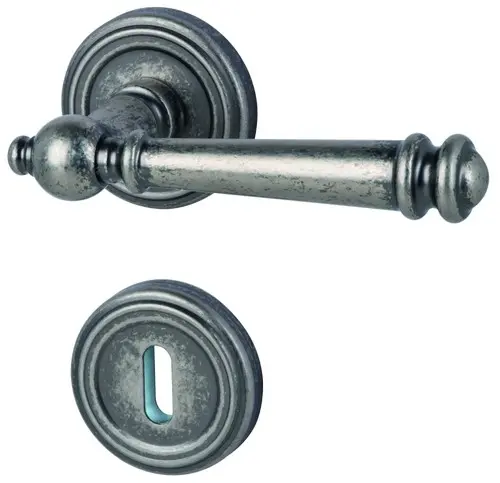 SÜDMETALL zamek przeciwpożarowy Mount Everest-R antyczne żelazo satynowane TOP SPEED