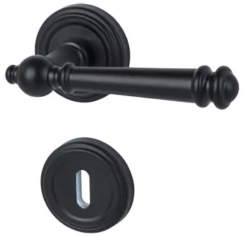 SÜDMETALL okucie Mount Everest-R czarna satynowana TOP SPEED do drzwi wejściowych do mieszkania