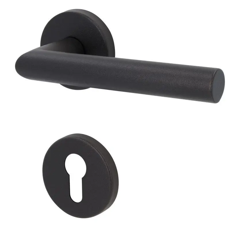 SÜDMETALL zamek przeciwpożarowy Ronny II - R wygląd stali czarnej Top Speed