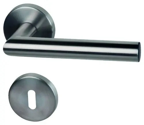 SÜDMETALL Okucia Ronny II-R Stal szlachetna satynowana Vario Star do drzwi wejściowych do mieszkań