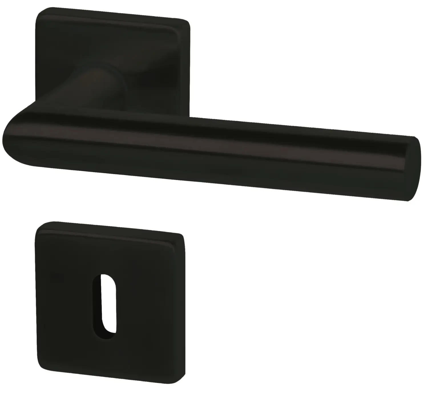 SÜDMETALL klamka drzwiowa Ronny II Square-R kolor czarny matowy Vario Star