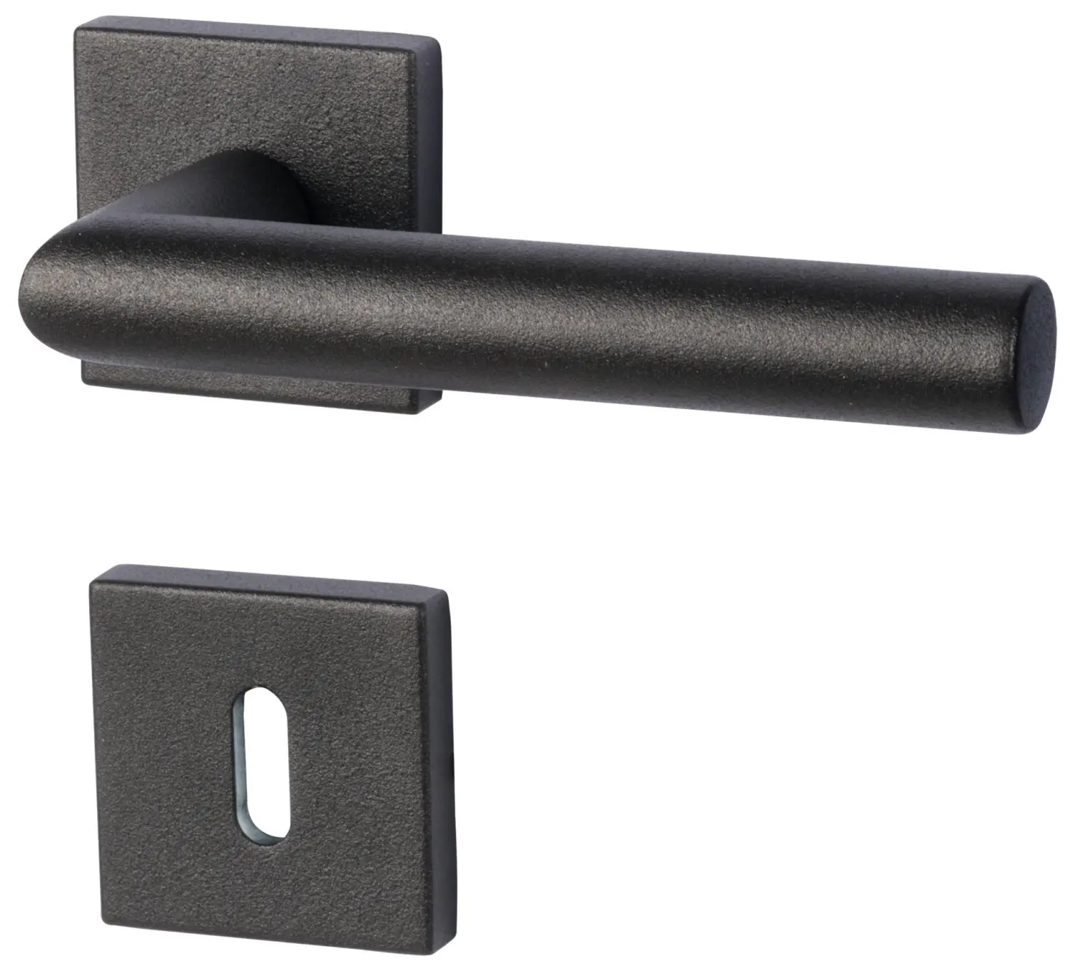 SÜDMETALL klamka drzwiowa Ronny II Square-R wygląd stali czarnej Vario Star