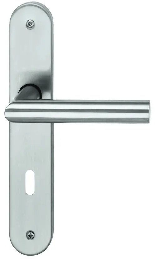 SÜDMETALL okucia Ronny II-LS stal szlachetna satynowana Vario Star do drzwi wejściowych do mieszkań