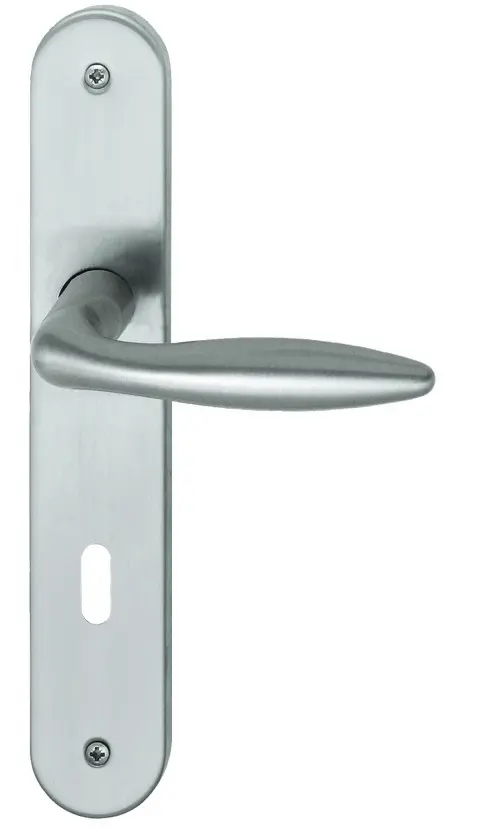 SÜDMETALL okucie Arena-LS stal nierdzewna satynowana Vario Star do drzwi wejściowych do mieszkania