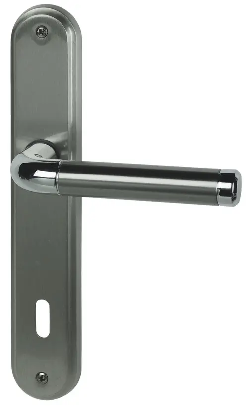 SÜDMETALL zamek z zabezpieczeniem przed zmianą Sybille-LS Ef-pol./Ef-sat. Vario Star do drzwi wejściowych do mieszkania