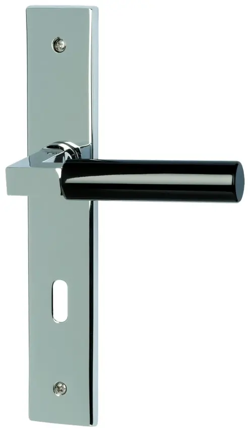 SÜDMETALL klamka drzwiowa Alaska-LS chrom/czarny polerowany Vario Star