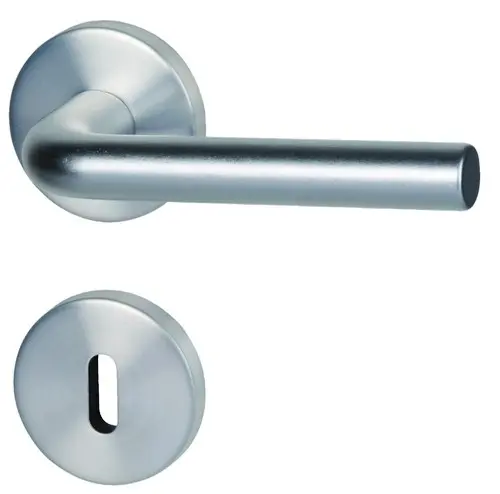 SÜDMETALL Okucia Patrik-R Alu F1 perłowe sat. Vario Star do drzwi wejściowych do mieszkania