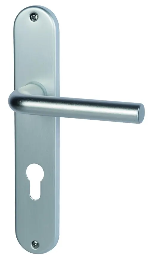 SÜDMETALL okucia Patrik-LS Alu F1 perłowo-satynowane Vario Star do drzwi wejściowych do mieszkań