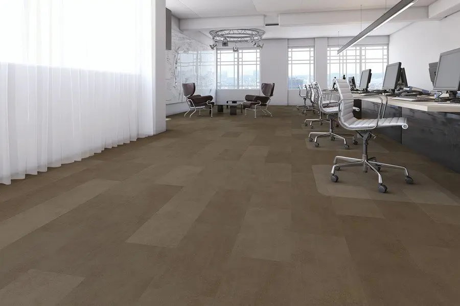 Widok miejsca pracy z piaskowca brązowego o strukturze kamienia Autentico panele laminowane - Wiparquet