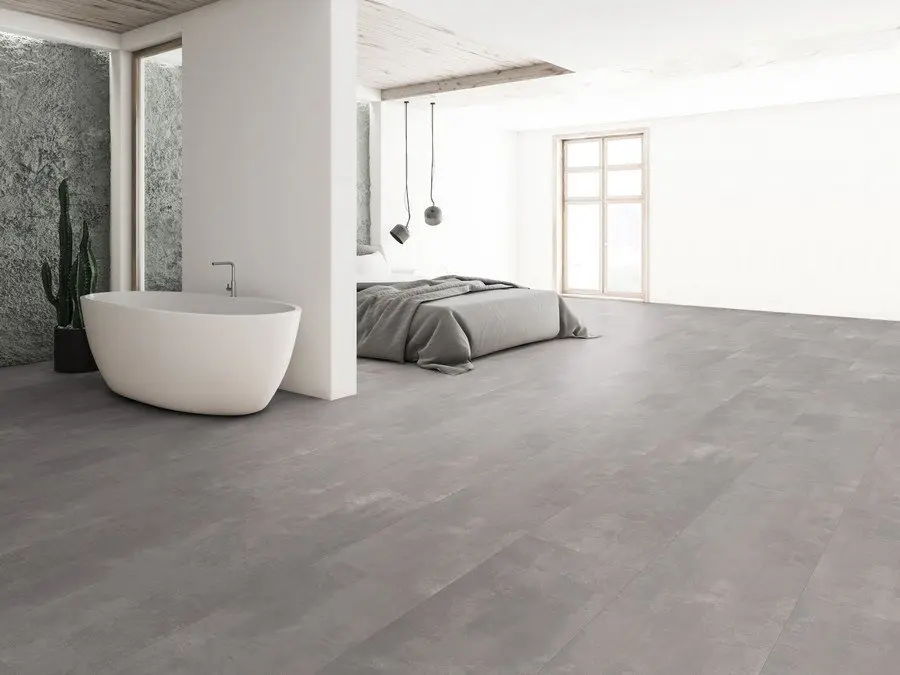 KAINDL panele laminowane Beton Art szary perłowy 1-lamelowy krótka deska Aqualine