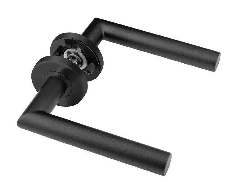 LIENBACHER klamka drzwiowa do szkła Sora Classik kolor czarny matowy bez rozetki na zamek