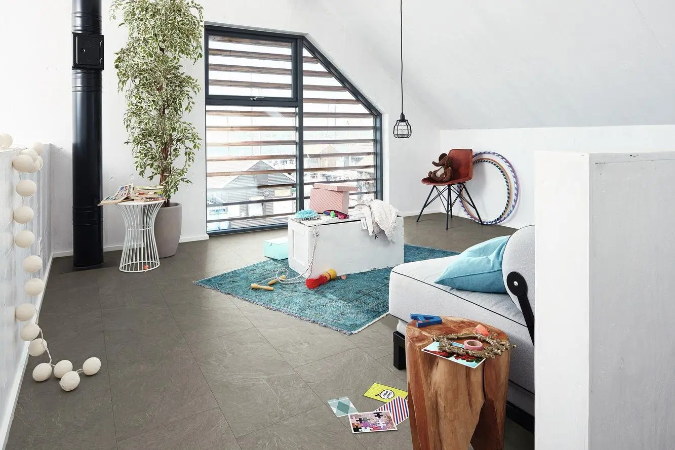 Widok MEISTER panele laminowane Łupek szary 6136 MeisterDesign. laminate LB 150 Zdjęcie 1