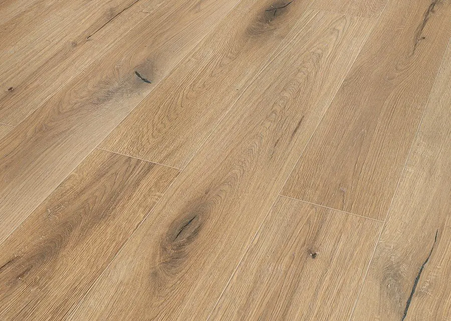 Perspektywa dębu naturalnego strukturyzowanego 1-lamelowego Explore - panele laminowane - Wiparquet