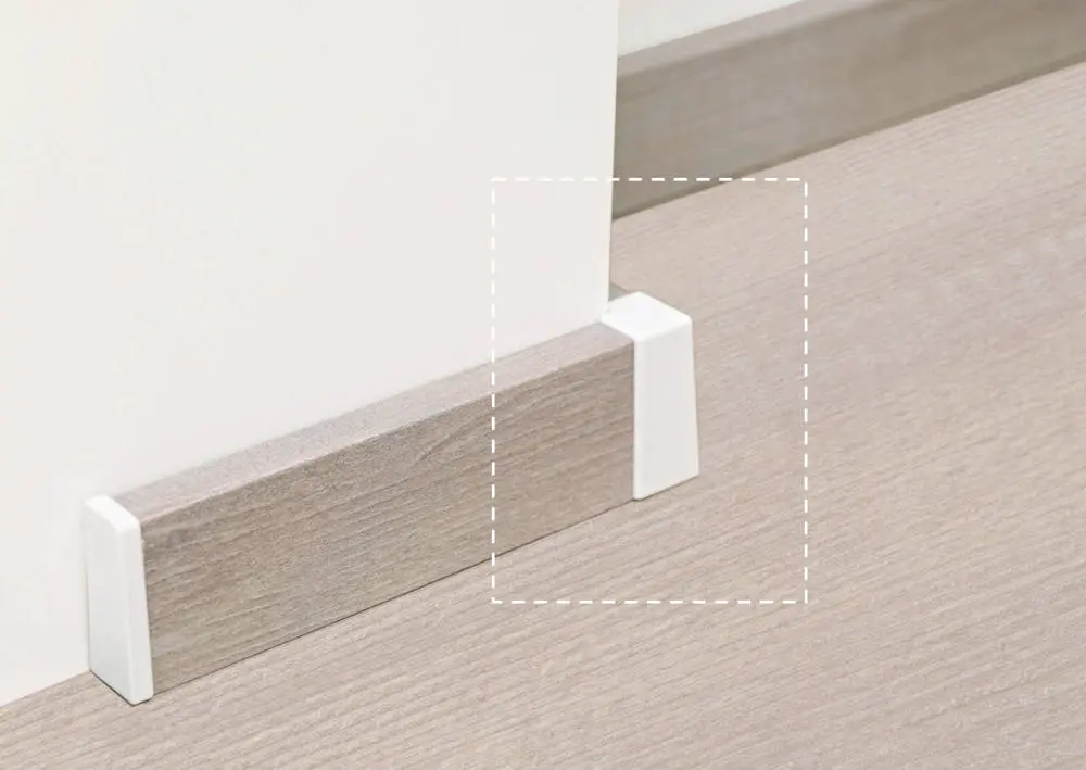 Narożniki zewnętrzne do listew przypodłogowych biały - Kaindl 1