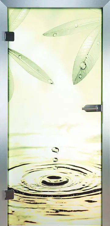 PIKTURA LOFT drzwi przeszklone Oaza z nadrukiem kolorowym