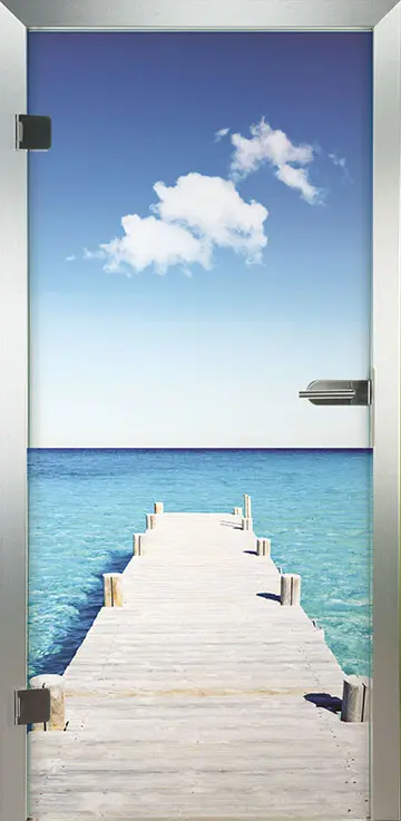 PIKTURA LOFT drzwi przeszklone Holiday z kolorowym nadrukiem