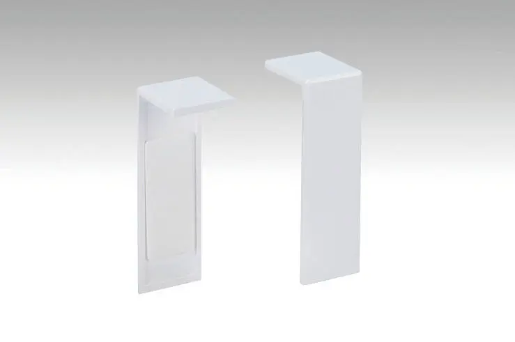 Neutralny, biały łącznik 8 PK/18 PK (samoprzylepny) - MEISTER