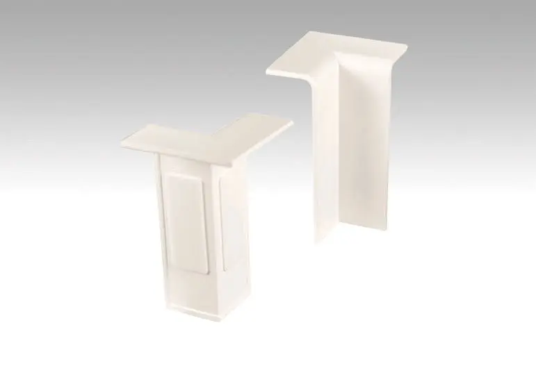 Biały 2001 narożniki wewnętrzne do listew przypodłogowych 15MK/20PK/20PK Aqua - Meister