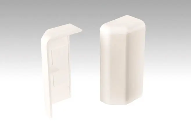 Biały 2001 zaślepki do listew przypodłogowych 15MK/20PK Aqua - Meister