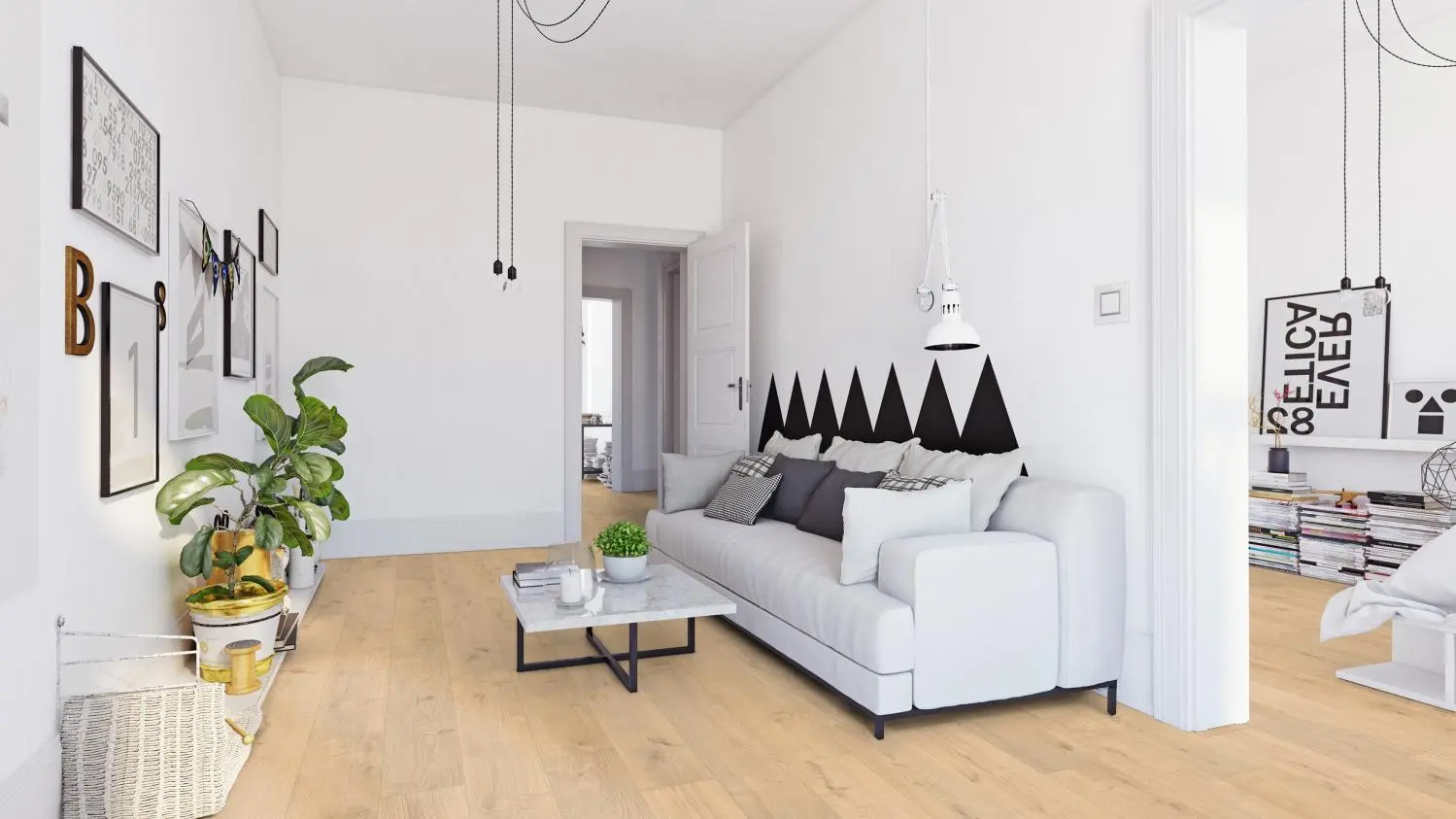 HA dąb Portland Puro Tritty 100 panele laminowane 533122-1 stare budownictwo 01