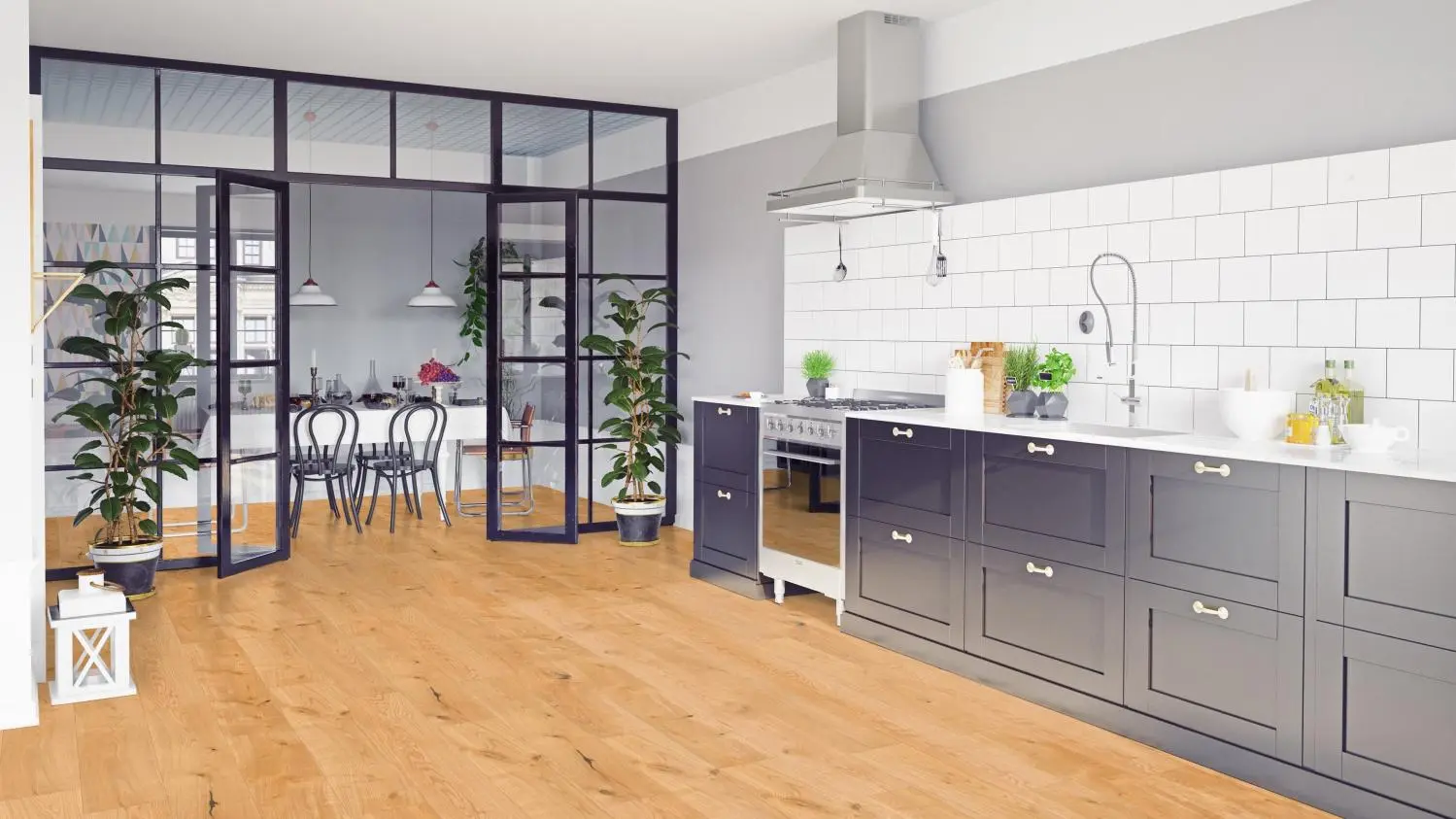 Dąb naturalny żółty strukturyzowana 1-lamelowy Explore panele laminowane - Wiparquet