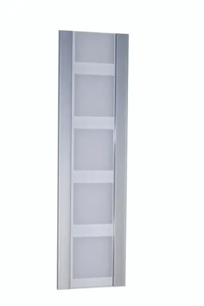 Dodatkowa lamela New Generation Alu z okienkiem Karo biała satynowana - Marley_01