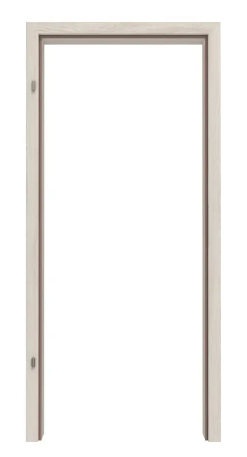 HÖRMANN Ościeżnica do drzwi wejściowych do mieszkania, szczotkowany dąb solny, Duradecor, z zaokrągloną krawędzią