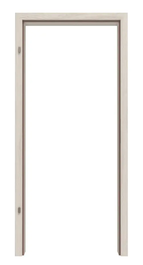 Widok z przodu dąb lazurowany Basic Durat ościeżnica drewniana do drzwi przeciwpożarowych (zaokrąglona krawędź) - Huga