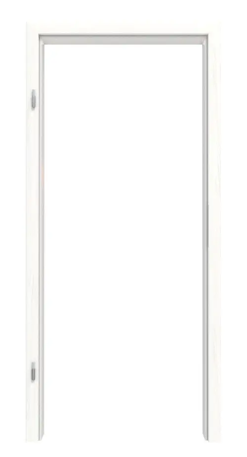 Widok z przodu ościeżnicy HUGA biel pino Durat Basic z zaokrągloną krawędzią